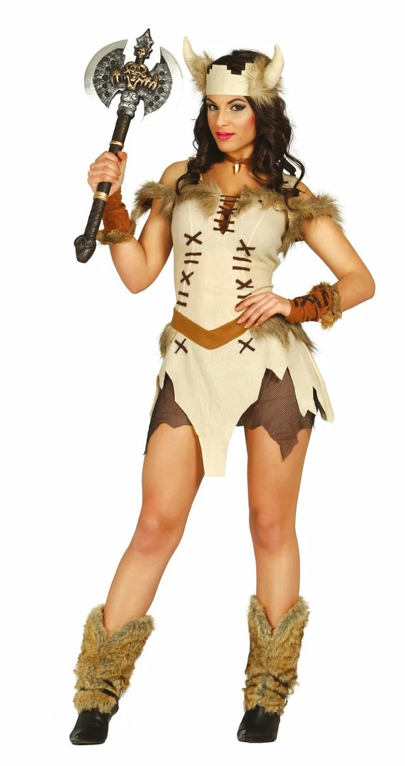 Fiestas Guirca Viking Berserker Woman Costume 3 Fiestas Guirca Viking Berserker Woman Costume