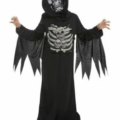 Smiffy's Skeleton Reaper Costume Boys Halloween