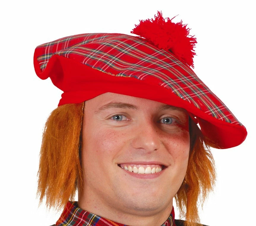 Fiestas Guirca Scottish Hat With Hair 3 Fiestas Guirca Scottish Hat With Hair