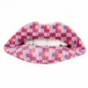 My Fancy Dress Facepaints & FX Coloured Checkered Temporary Lip Tattoo