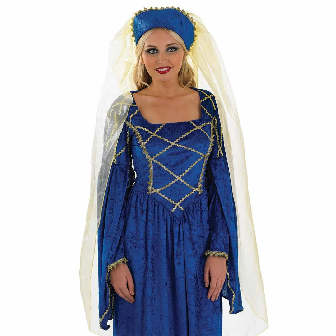 Funshack Medieval, Renaissance & Tudor Costumes Tudor Royal Lady Costume Blue 4 Funshack Medieval, Renaissance & Tudor Costumes Tudor Royal Lady Costume Blue