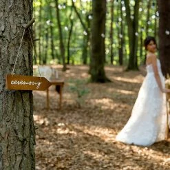 Partydecor Ceremony Wooden Signpost - 36cm X 7.5cm Party Supplies